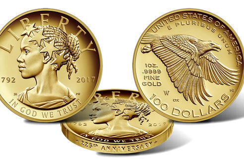 لأول مرة في تاريخ العملات الأميركية وجه امرأة من أصل أفريقي على قطعة نقدية من الذهب