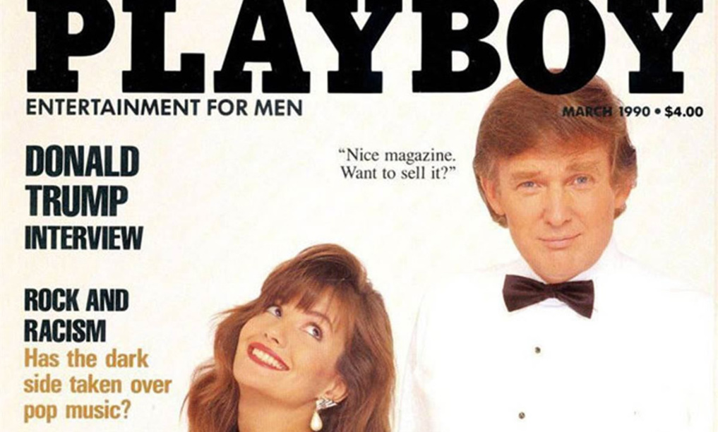 مجلة بلايبوي تشعر بالاحراج من ظهور ترامب على غلافها عام 1990