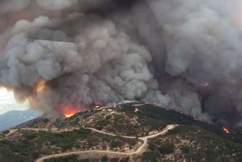 أكبر حريق غابات في تاريخ لوس انجلوس