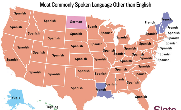 اللغات المستخدمة في الولايات المتحدة